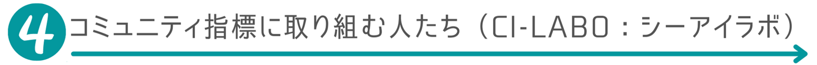 コミュニティ指標に取り組む人たち（CI-LABO：シーアイラボ）